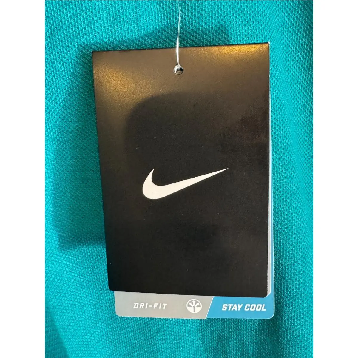 Nike clothing - Nike Men`s Advantage Premier RF Striped Polo - Radiant Emerald w/White (UPC: 885179434821) 8