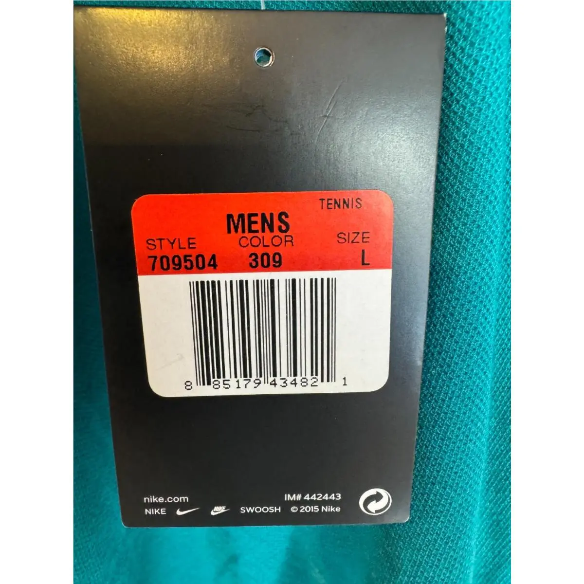 Nike clothing - Nike Men`s Advantage Premier RF Striped Polo - Radiant Emerald w/White (UPC: 885179434821) 9