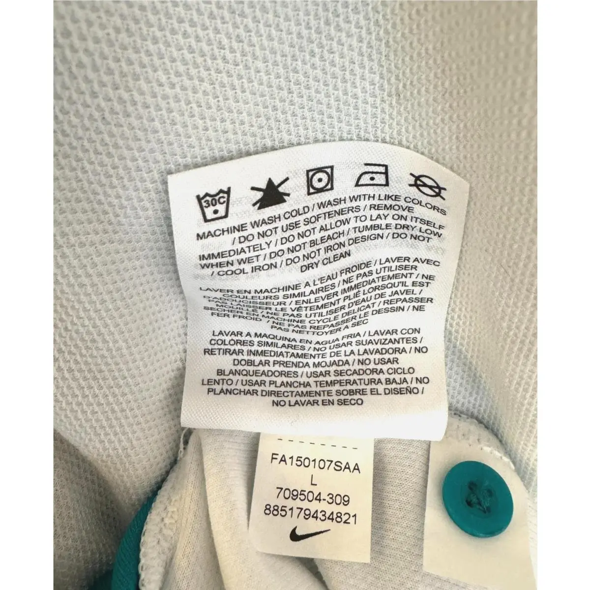 Nike clothing - Nike Men`s Advantage Premier RF Striped Polo - Radiant Emerald w/White (UPC: 885179434821) 7