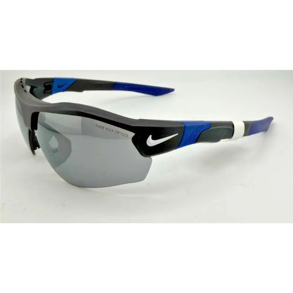 Eyeglasses Sunglasses DJ2036 Black/blue Wrap Half Rim 72-09-130 by Nike