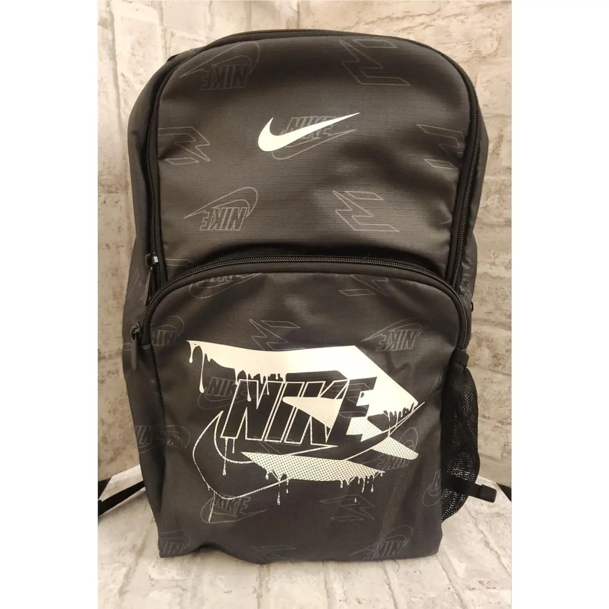 3BRAND Graphic Black/white Print Russell Wilson Backpack Laptop Bag by Nike