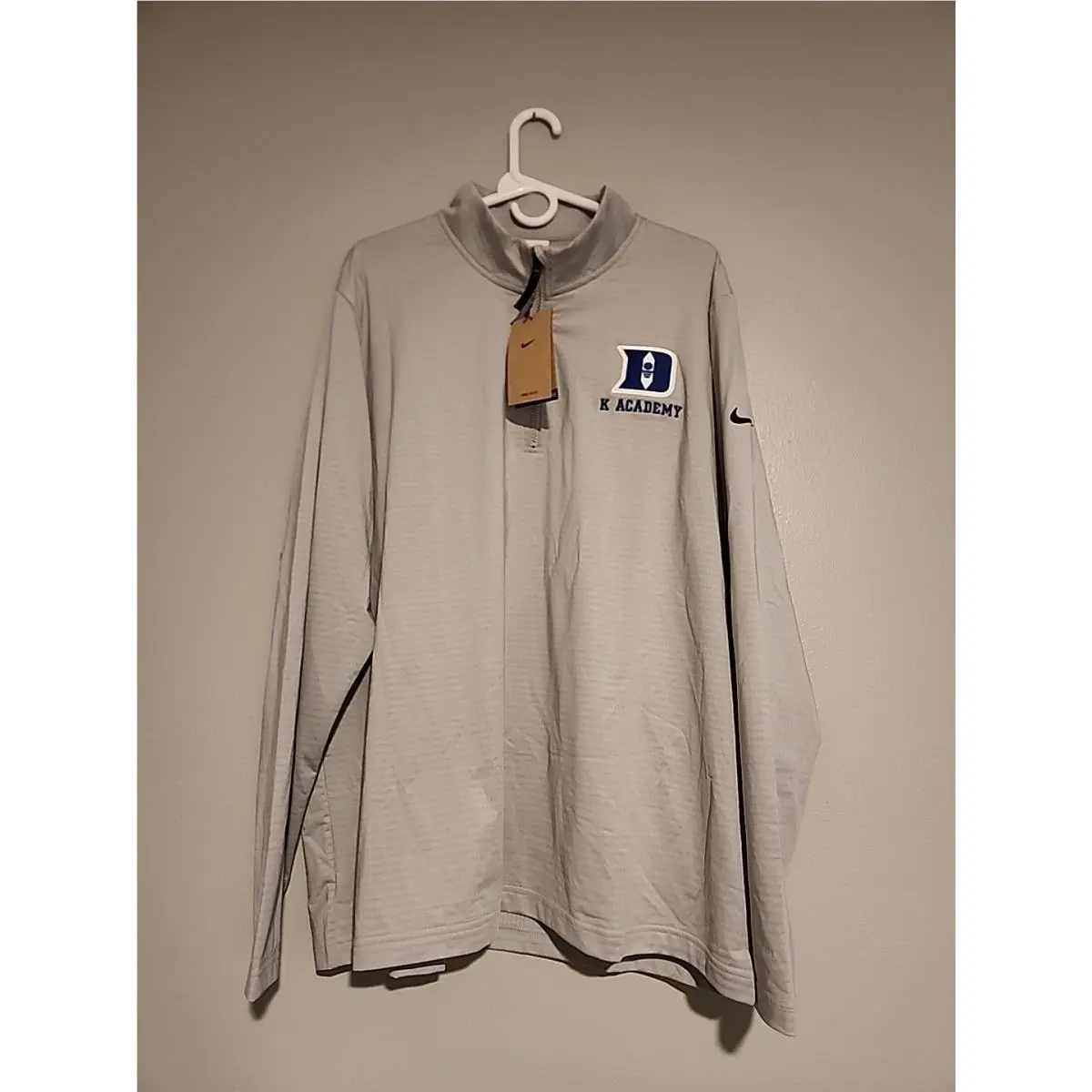 Duke Blue Devils 1/4 Zip Grid Fleece Golf Pullover Coach K Academy Xxl by Nike
