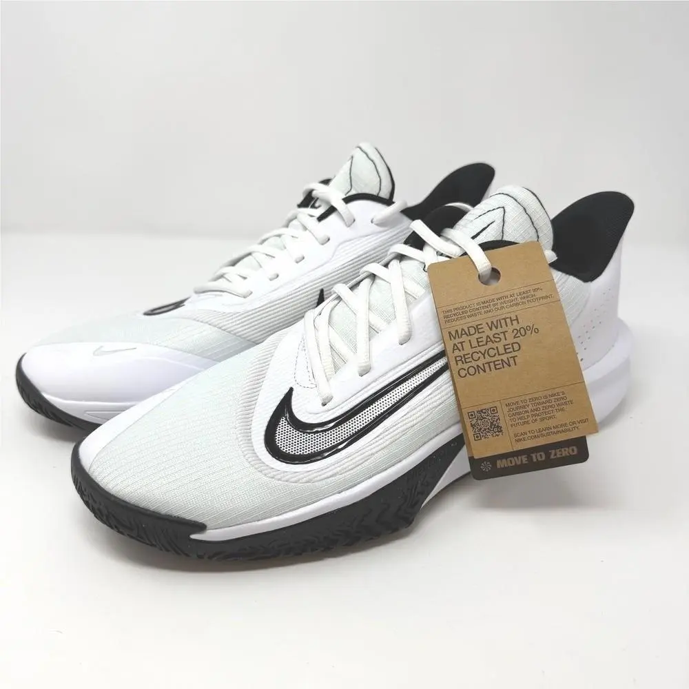 Precision 7 Basketball Shoes White Black Mens 11.5 FN4322-101 by Nike
