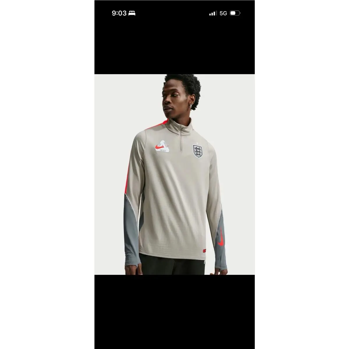 England x Palace Soccer Strike Drill Top IM3229-052 Men’s Xxl by Nike