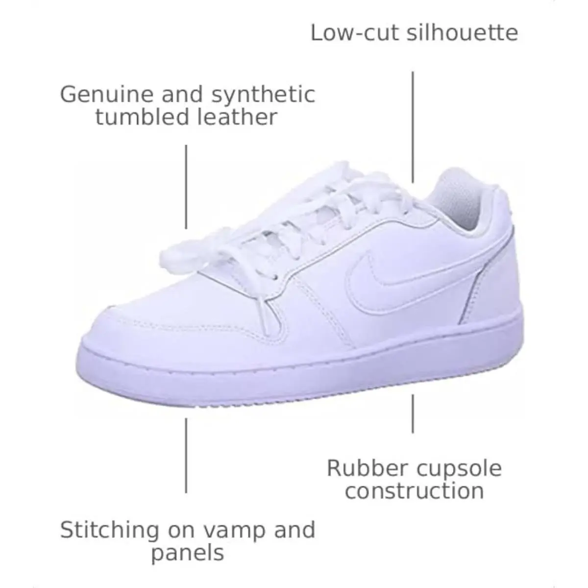 Nike shoes - AQ1779-100-7.5 Regular US - Regular - AQ1779-100-75 Regular US - White/White (UPC: 887231248179) 1