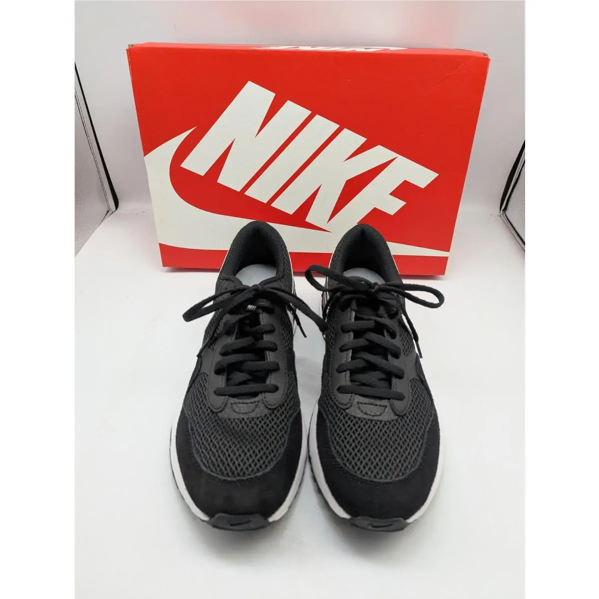Big Kids Air Max System Shoes Black/White/7Y DQ0284-001-Y7 by Nike