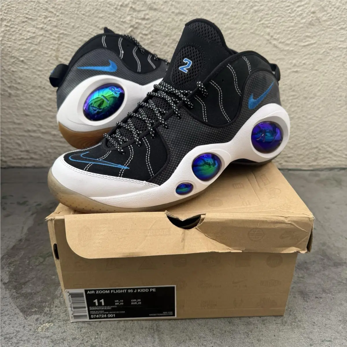 Nike shoes - AIR ZOOM FLIGHT 95 - AIR ZOOM FLIGHT - 574724-001 - Black (UPC: 0887224735938) 0