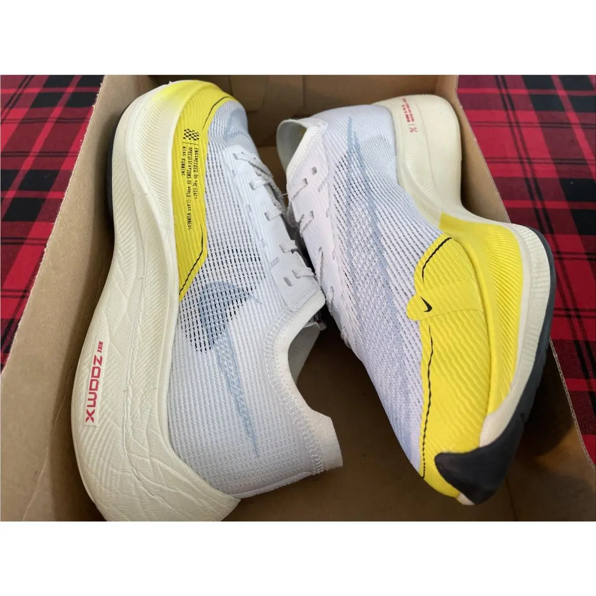 Nike shoes - Nike ZoomX Vaporfly Next - ZoomX Vaporfly Next - DM9056-100 - White/Psychic Blue 9