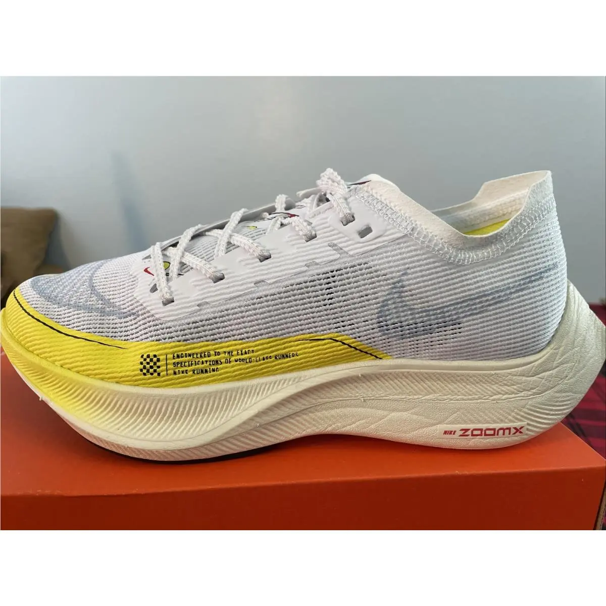 Nike shoes - Nike ZoomX Vaporfly Next - ZoomX Vaporfly Next - DM9056-100 - White/Psychic Blue 2