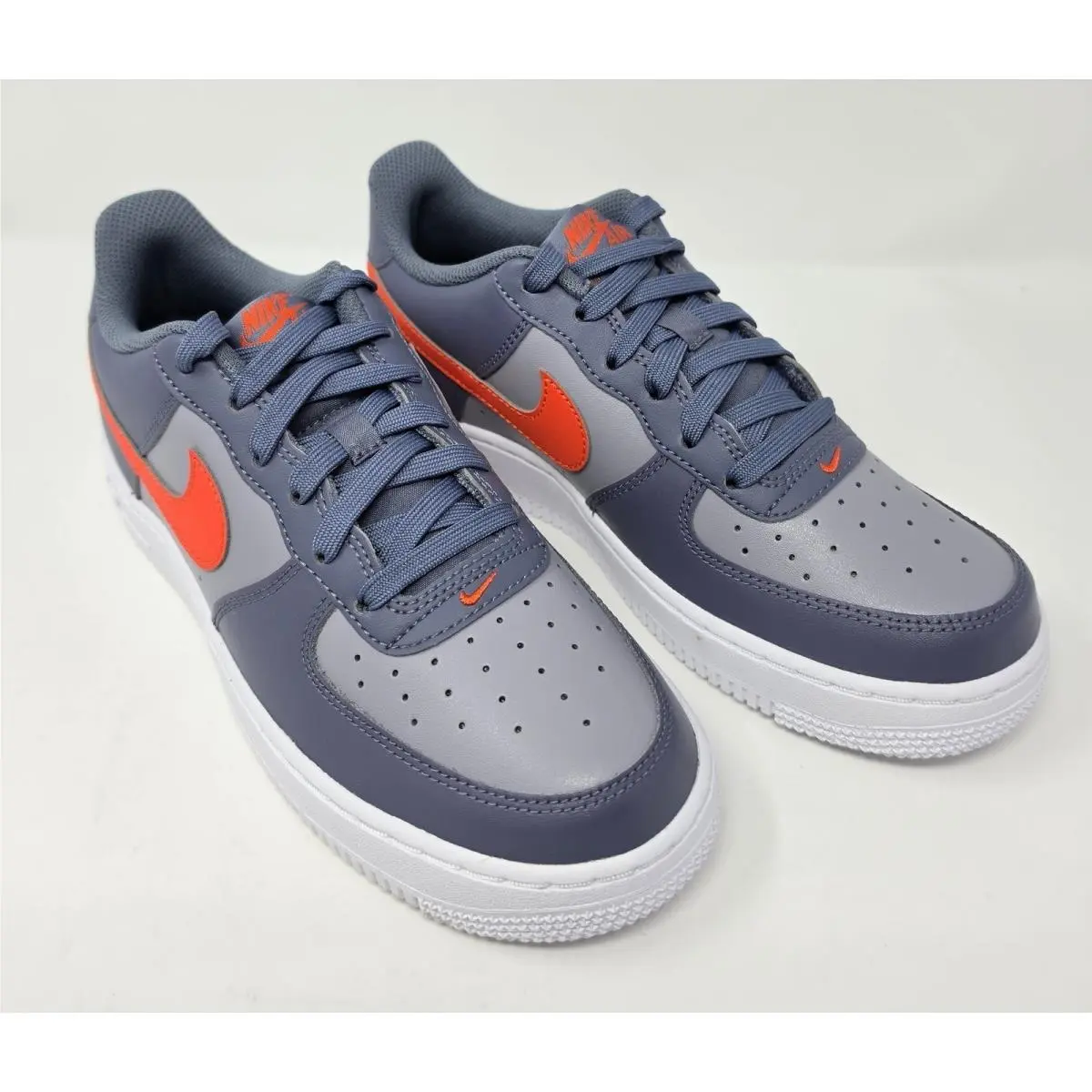 Air Force 1 Low GS Cement Grey Team Orange CT3839-008 Size 5.5 Y/ Women`s 7 by Nike