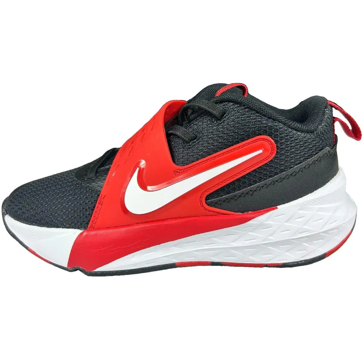 Team Hustle D 12 Sneakers Kids Size 1Y Black Red Mesh Basketball Shoes by Nike
