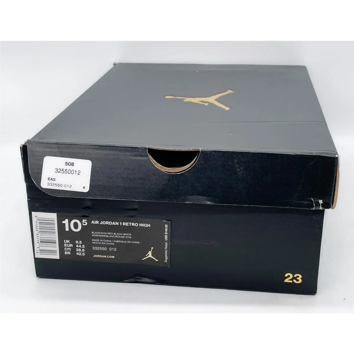 Nike shoes - Jordan 1 Retro High - Retro High - 332550-012 - Black Red White 10