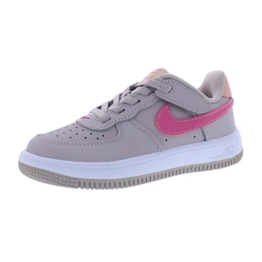 Force 1 Low Easyon PS Girls Shoes Size 10 Color: Platinum Violet/pinksicle by Nike