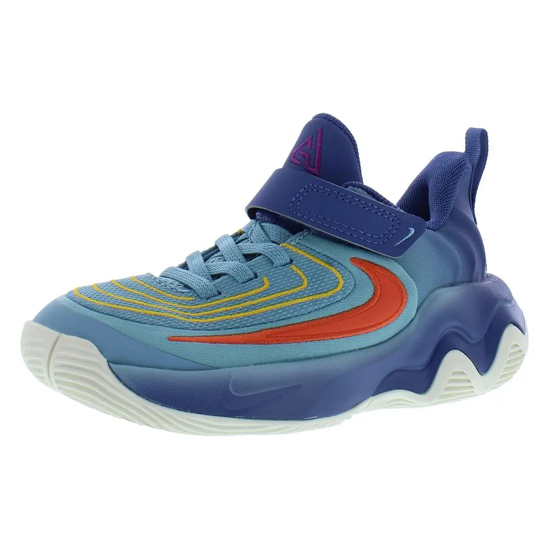 Nike Giannis Immortality 4 PS Boys Shoes Size 11 Color: Denim Turquoise/cosmic - Denim Turquoise/Cosmic Clay, Main: Blue
