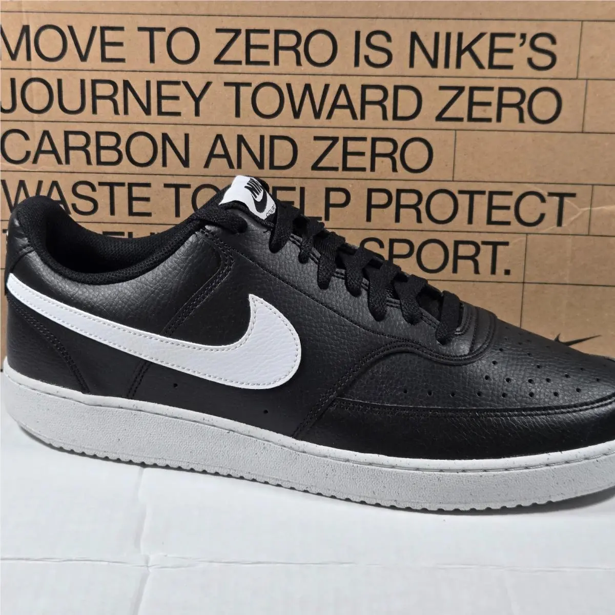 Unisex Court Vision Low Next Nature Sneakers Shoes Black Size M13 W14.5 by Nike