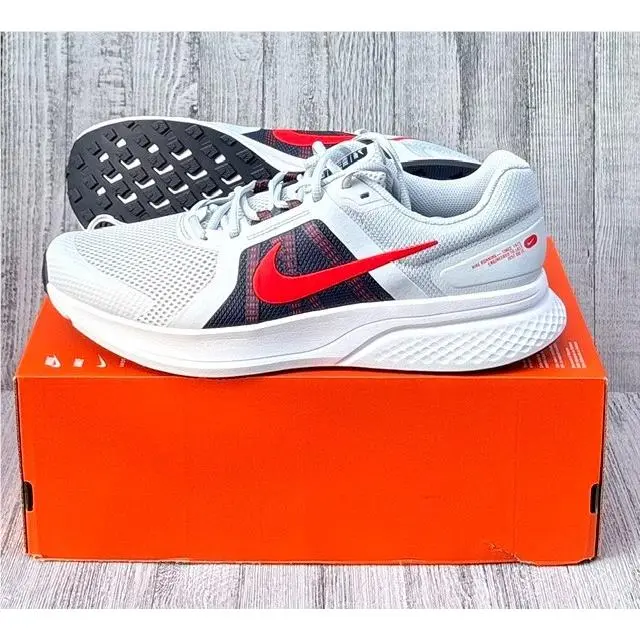 Mens  Run Swift 2 Running Shoes / Size 12 / Platinum-red by Nike