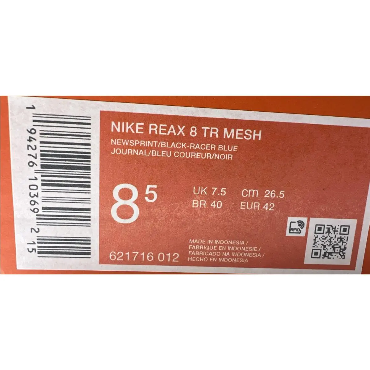 Nike shoes - Nike Reax 8 - Reax - Blue 4