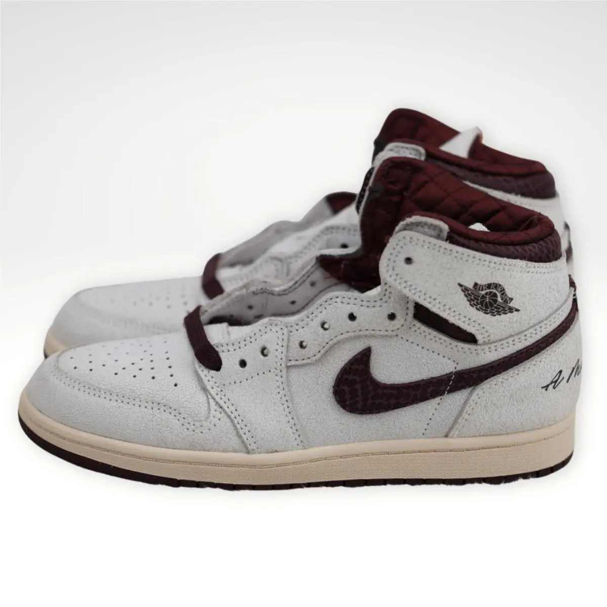 Air Jordan 1 Retro High OG SP PS A Ma Maniére 3Y Sail Burgundy DO7099-100 by Nike
