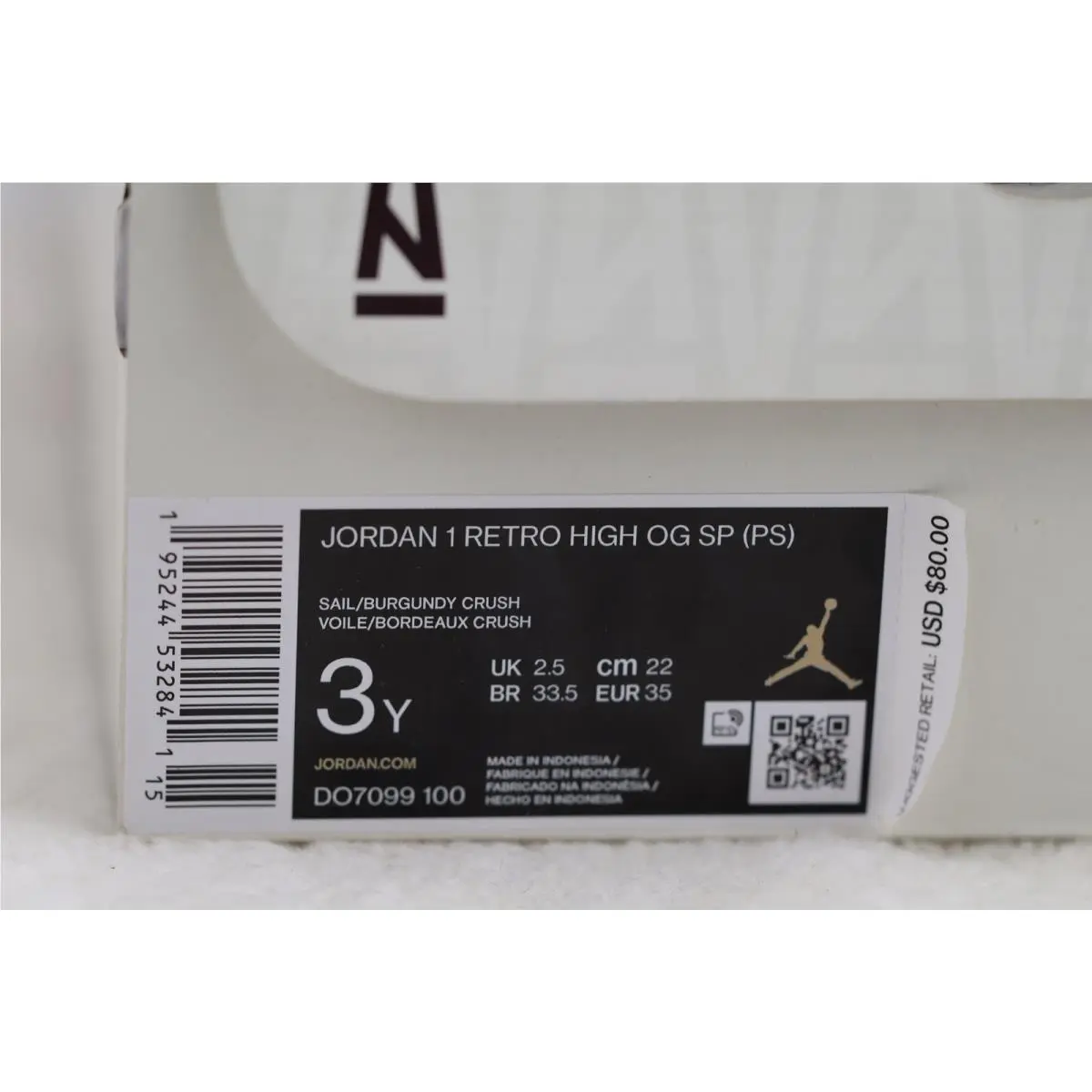 Nike shoes - Air Jordan 1 - Air - DO7099-100 - White 9