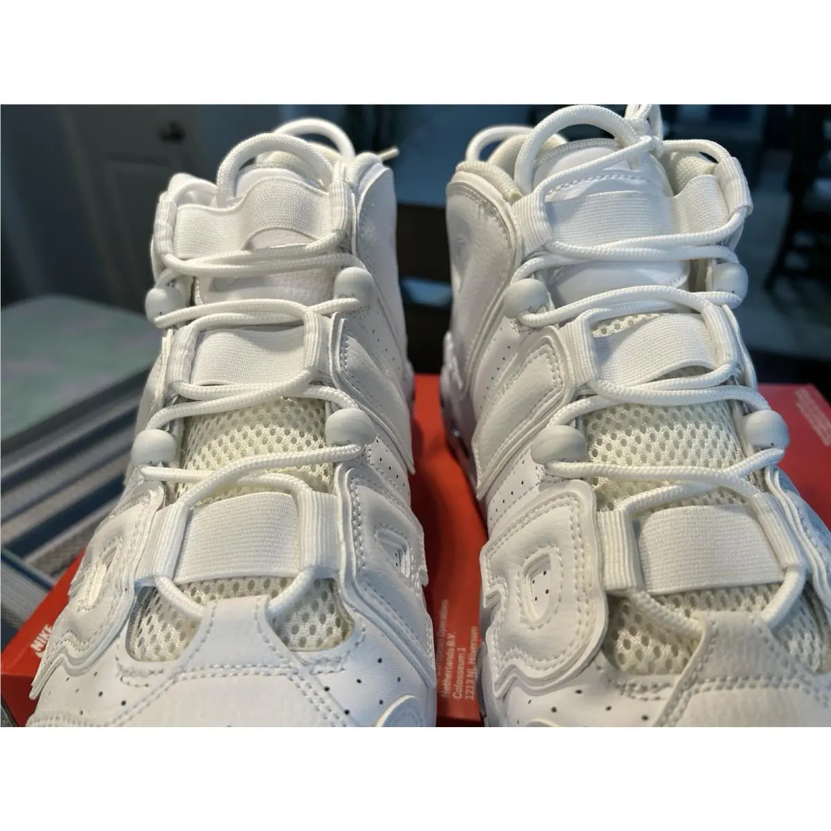 Nike shoes - Nike Air More Uptempo `96 - DH8011-100 - White Midnight Navy White 11