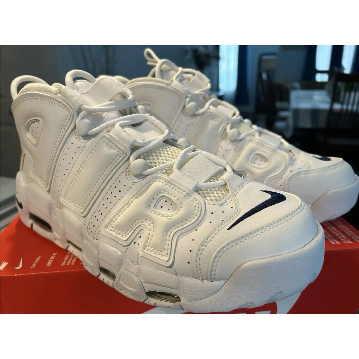 Nike shoes - Nike Air More Uptempo `96 - DH8011-100 - White Midnight Navy White 12