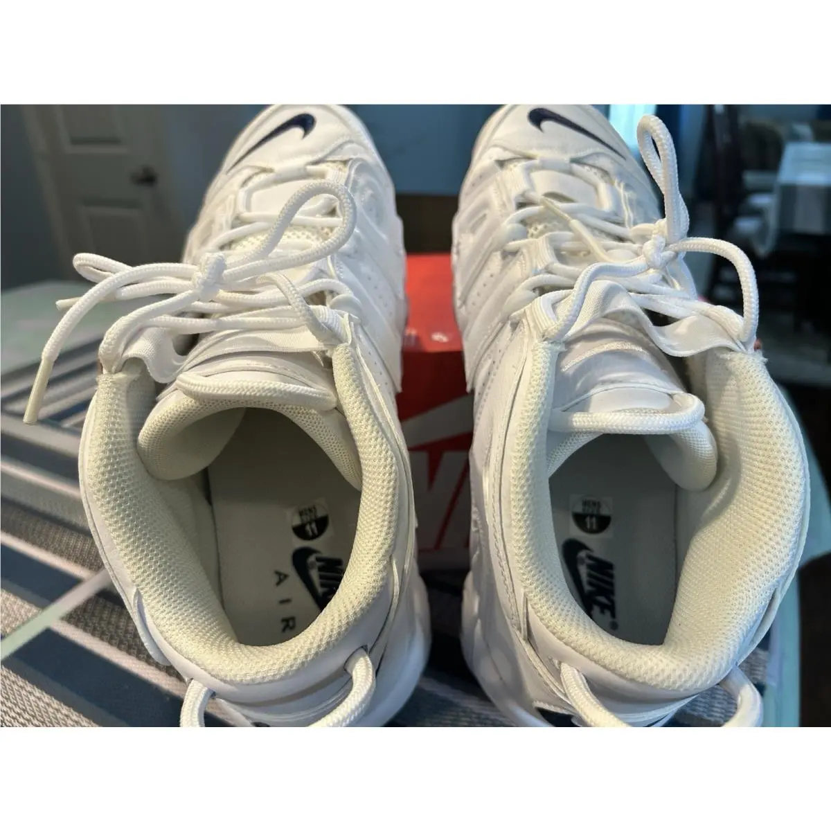 Nike shoes - Nike Air More Uptempo `96 - DH8011-100 - White Midnight Navy White 13