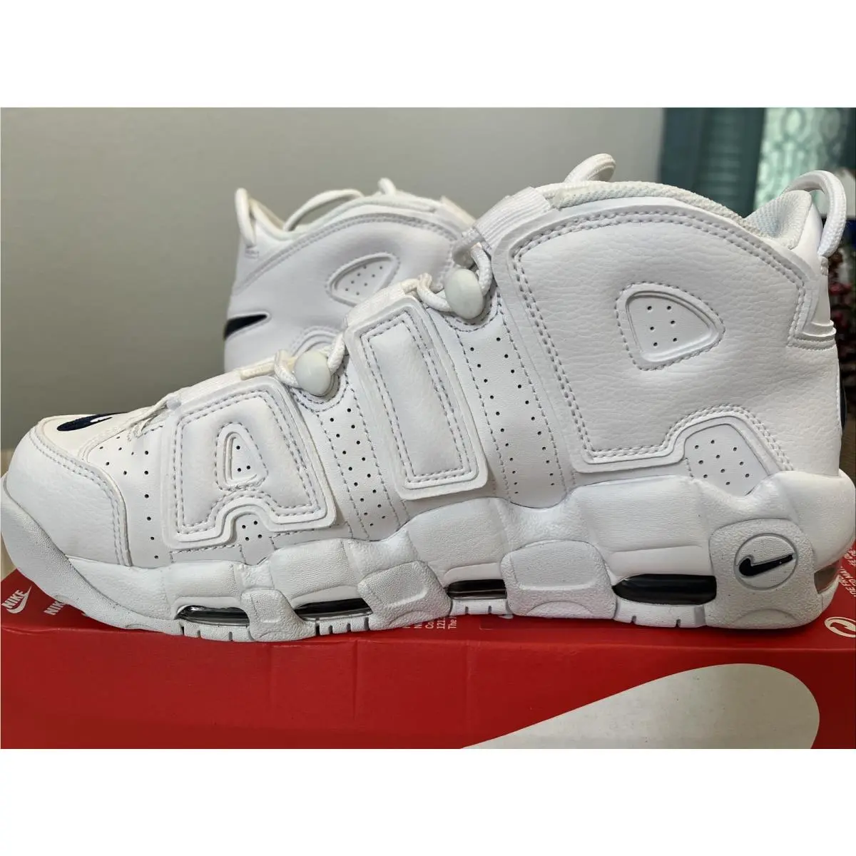 Nike shoes - Nike Air More Uptempo `96 - DH8011-100 - White Midnight Navy White 0