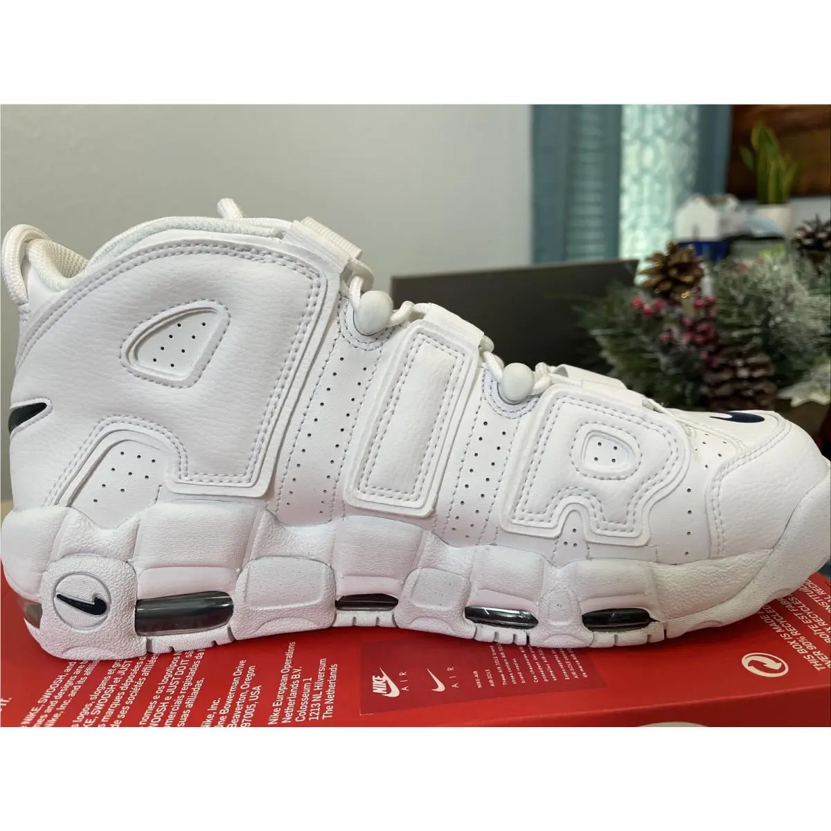 Nike shoes - Nike Air More Uptempo `96 - DH8011-100 - White Midnight Navy White 1