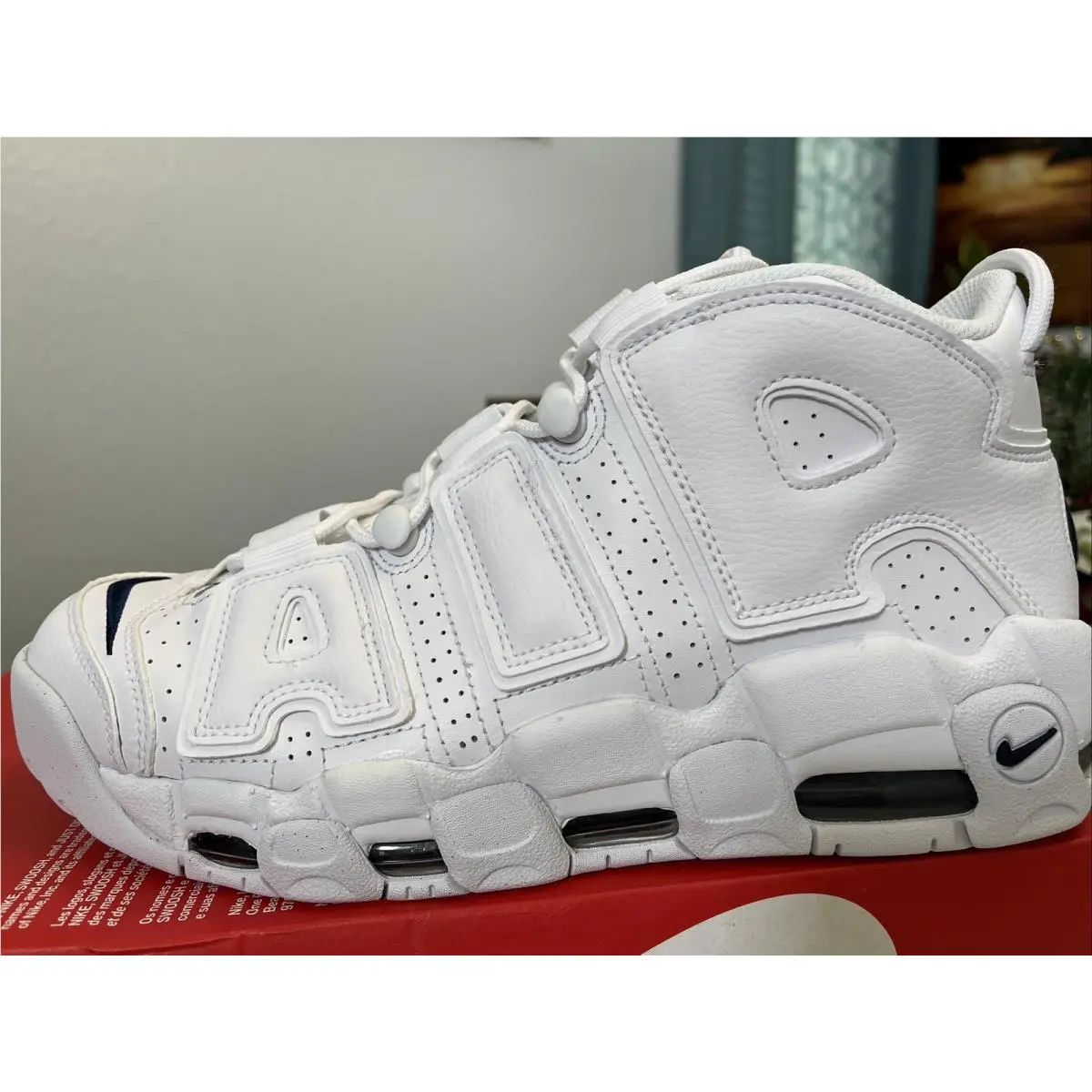 Nike shoes - Nike Air More Uptempo `96 - DH8011-100 - White Midnight Navy White 2