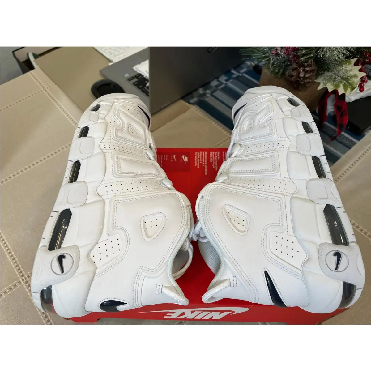 Nike shoes - Nike Air More Uptempo `96 - DH8011-100 - White Midnight Navy White 4