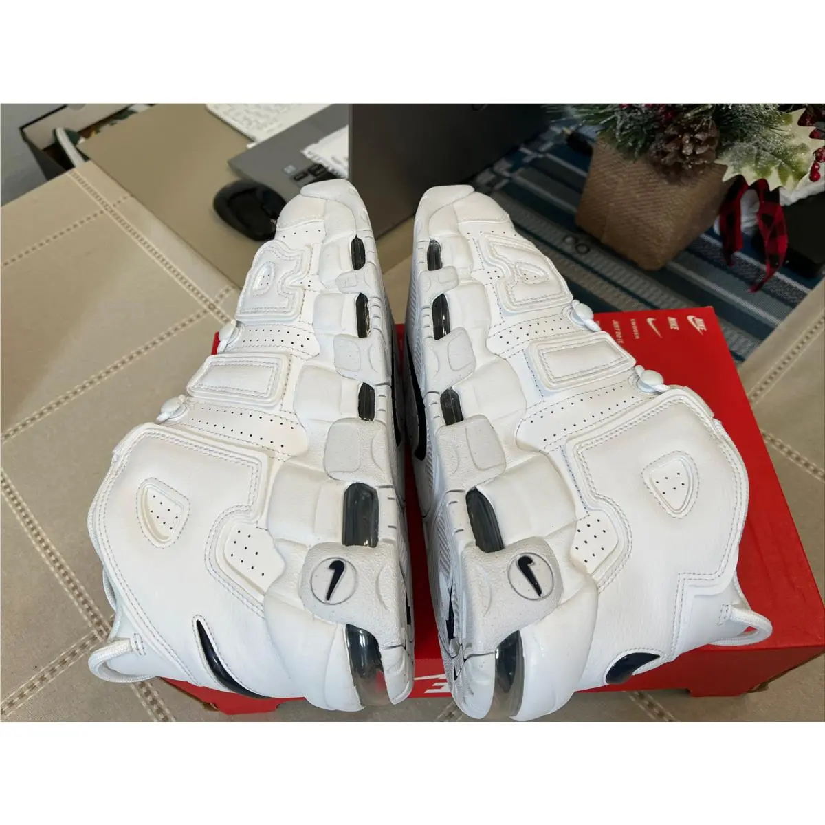 Nike shoes - Nike Air More Uptempo `96 - DH8011-100 - White Midnight Navy White 5