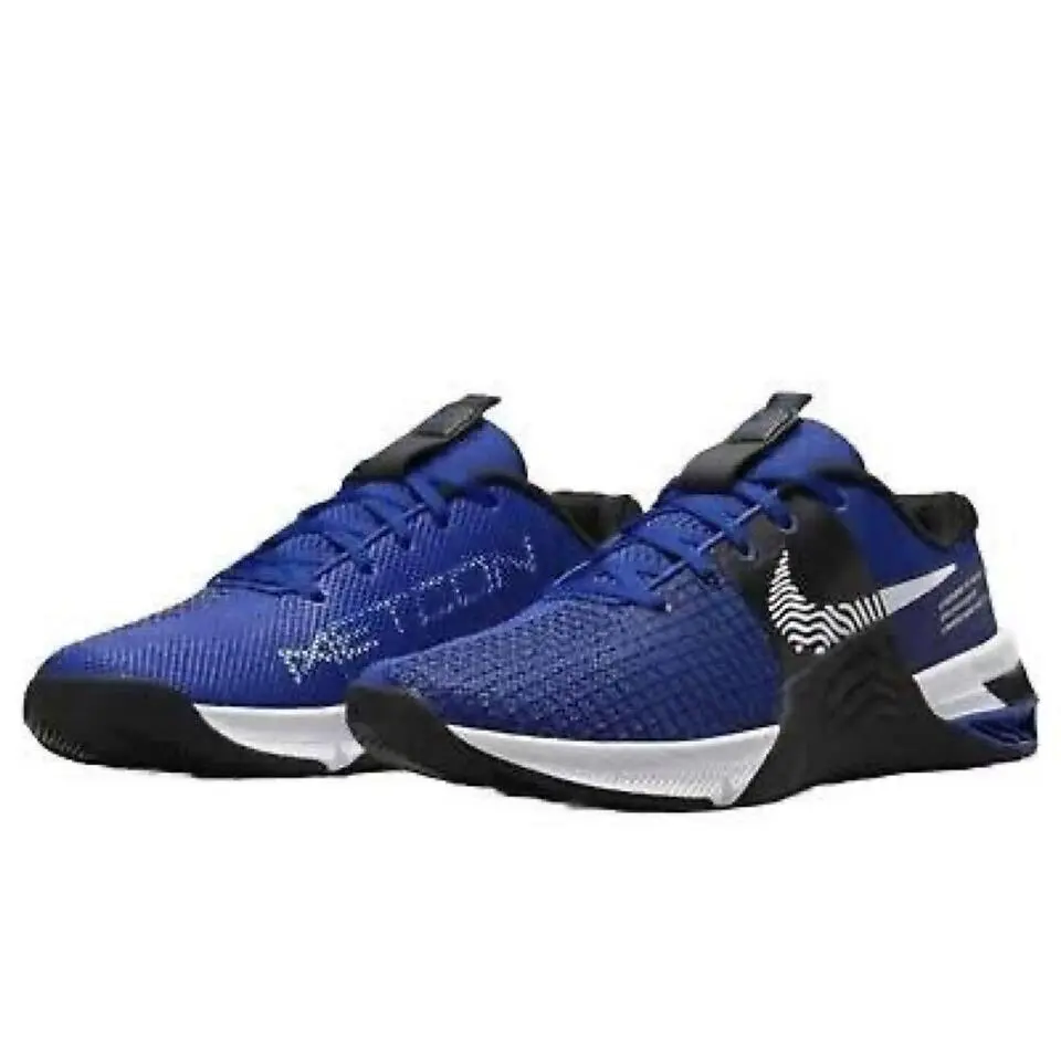 Nike Men`s Size 11.5 Metcon 8 Old Royal White Black DO9328-400