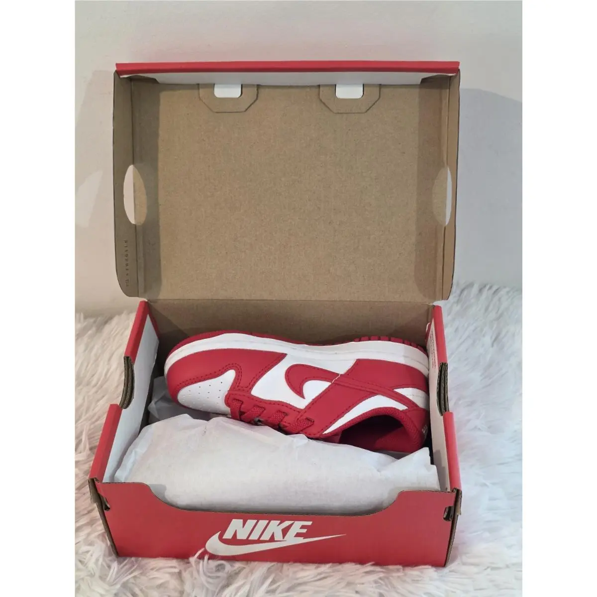 Nike shoes - Nike Dunk Low - Dunk Low - Red and White 19