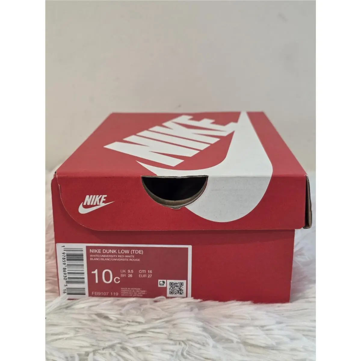 Nike shoes - Nike Dunk Low - Dunk Low - Red and White 20