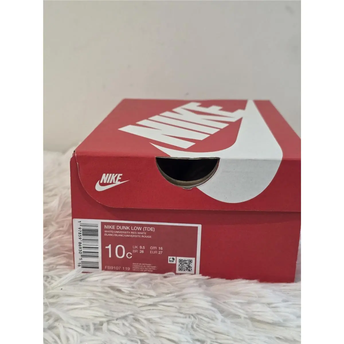 Nike shoes - Nike Dunk Low - Dunk Low - Red and White 21