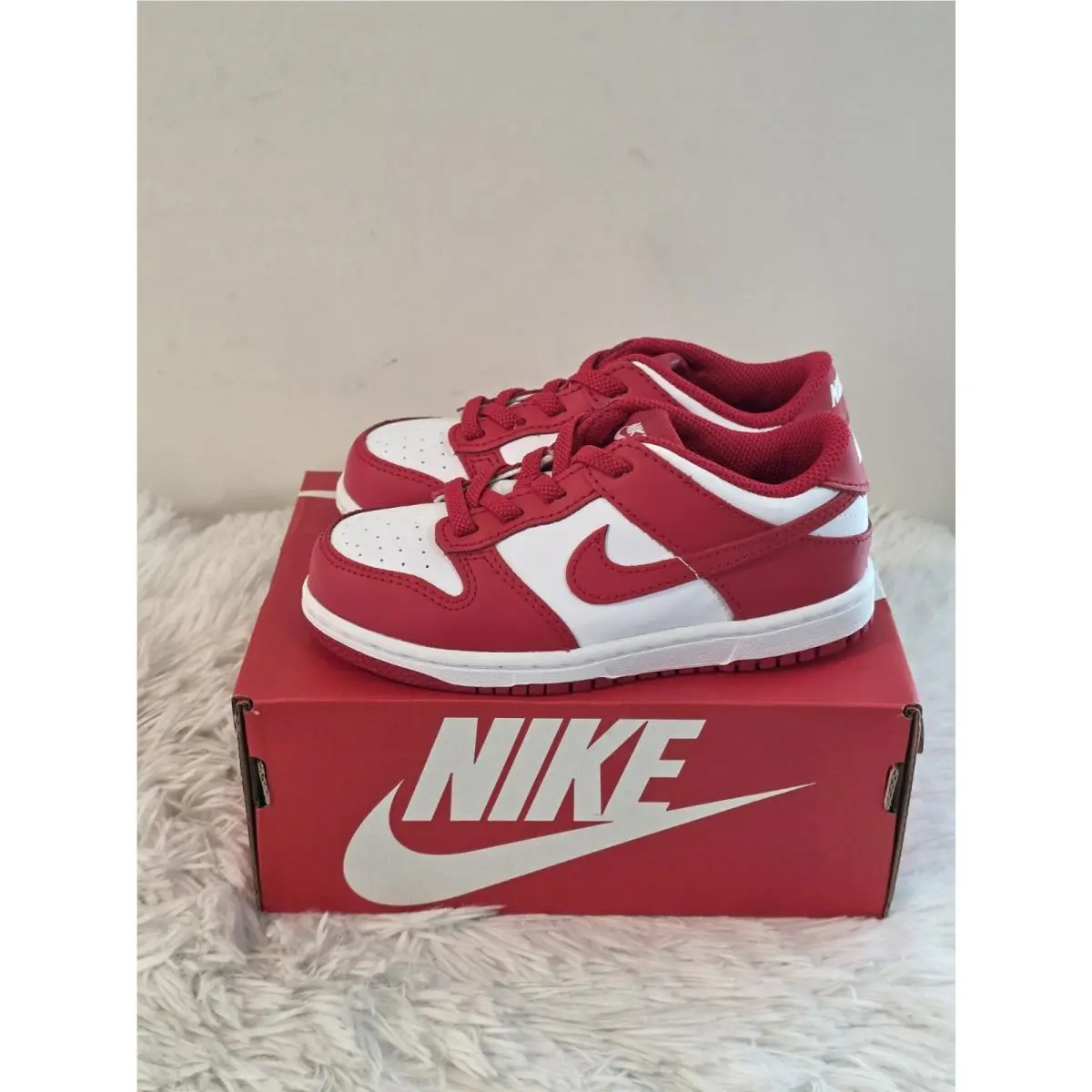 Nike shoes - Nike Dunk Low - Dunk Low - Red and White 5