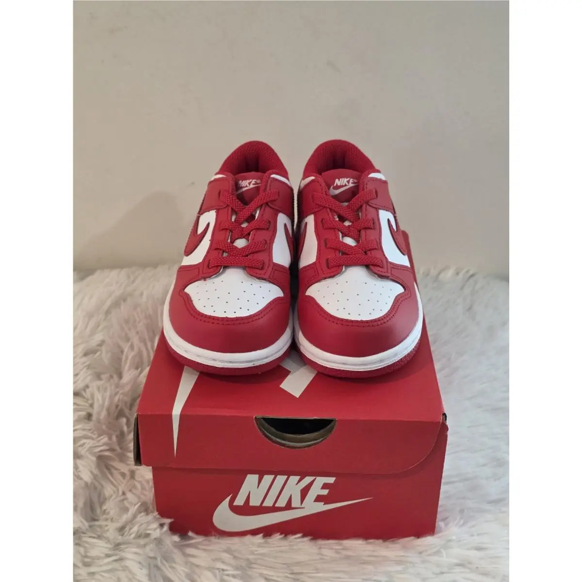 Nike shoes - Nike Dunk Low - Dunk Low - Red and White 0