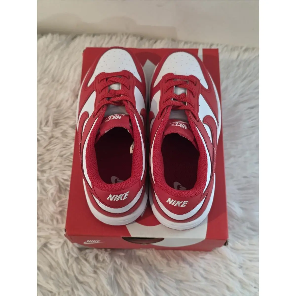 Nike shoes - Nike Dunk Low - Dunk Low - Red and White 2