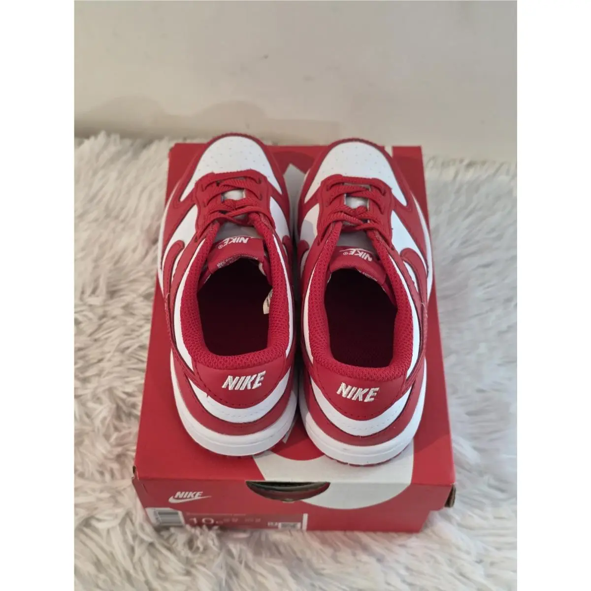 Nike shoes - Nike Dunk Low - Dunk Low - Red and White 3