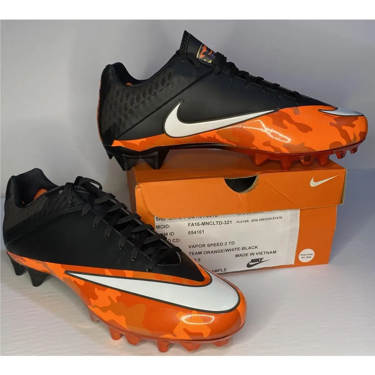 Nike shoes - Nike Vapor Untouchable - Vapor Untouchable - FA16-MNCLTD-321 - Black & White & Team Orange 4
