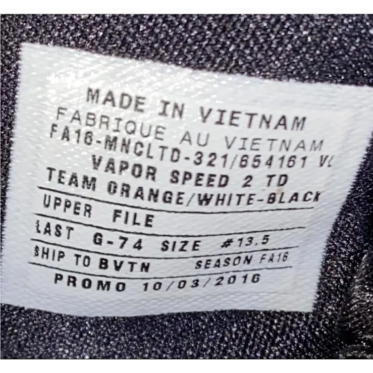 Nike shoes - Nike Vapor Untouchable - Vapor Untouchable - FA16-MNCLTD-321 - Black & White & Team Orange 12