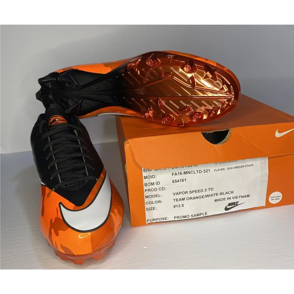 Nike shoes - Nike Vapor Untouchable - Vapor Untouchable - FA16-MNCLTD-321 - Black & White & Team Orange 6