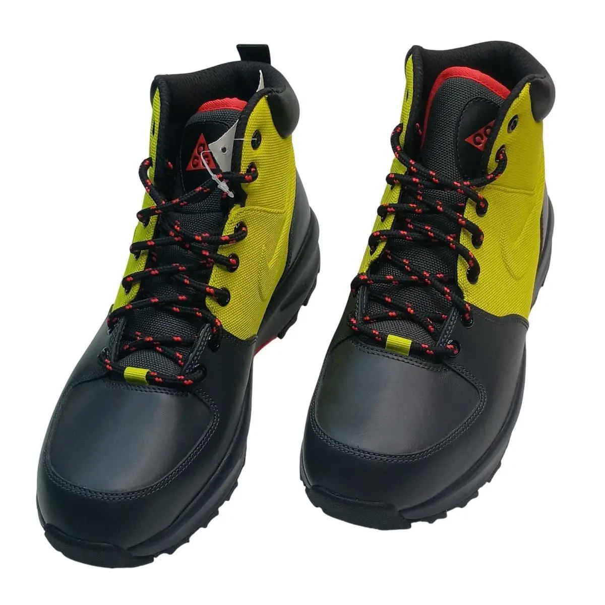 Acg Manoa Boots Men Size 9 Yellow Black Leather 454350-700 Sample Rare by Nike