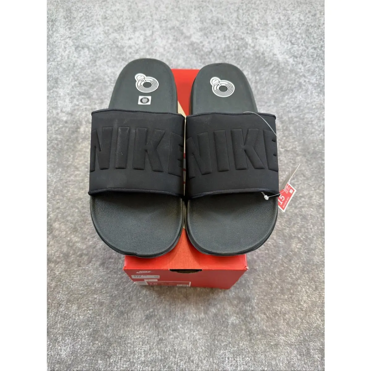 Offcourt Men`s Slides Size 15 Anthracite/black/black by Nike