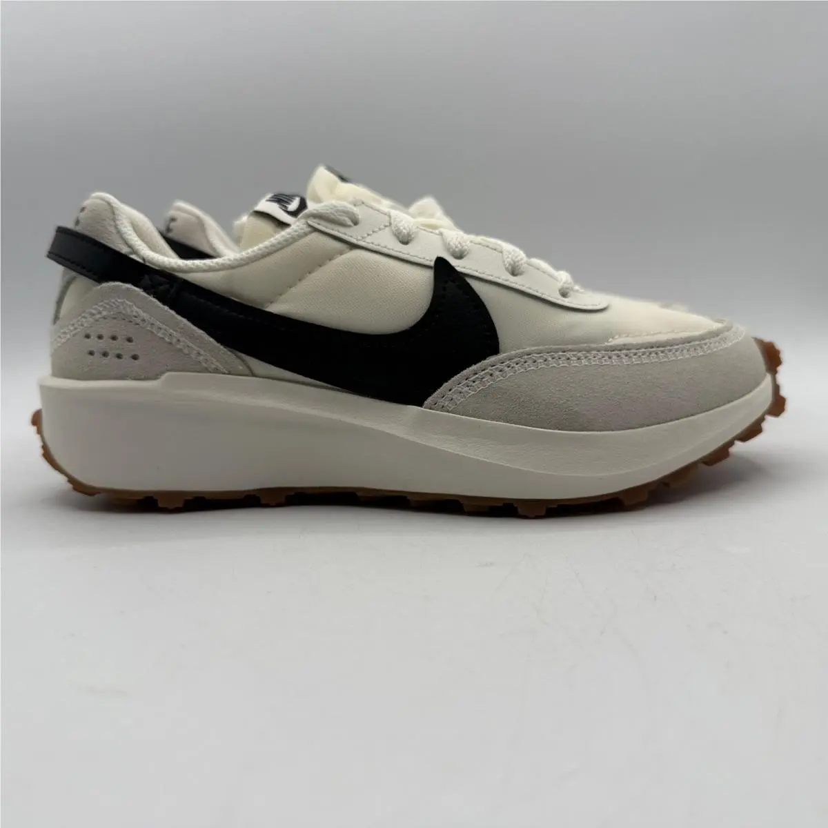 Waffle Debut Shoes Womens Size 5 Sail Black Lifestyle DH9523-109 by Nike