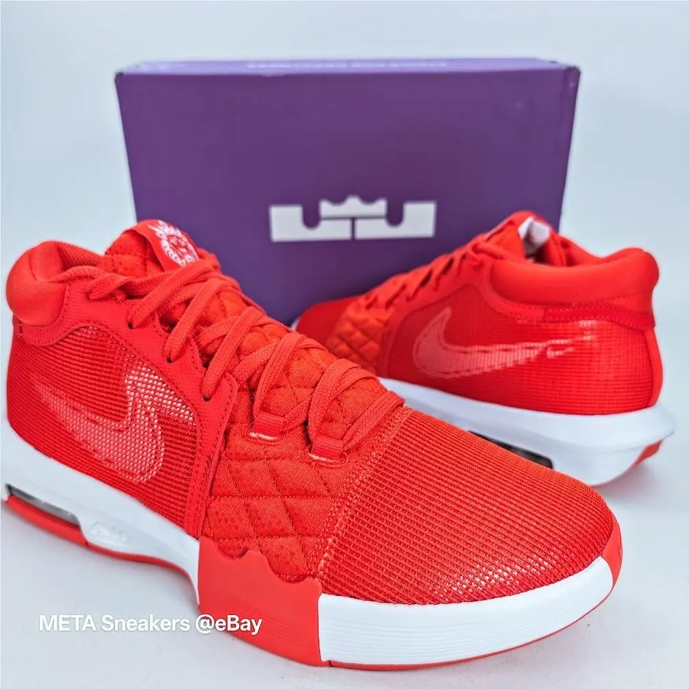Air US 14 Men`s Orange White Basketball Retro Lebron Witness FB9944 800 by Nike