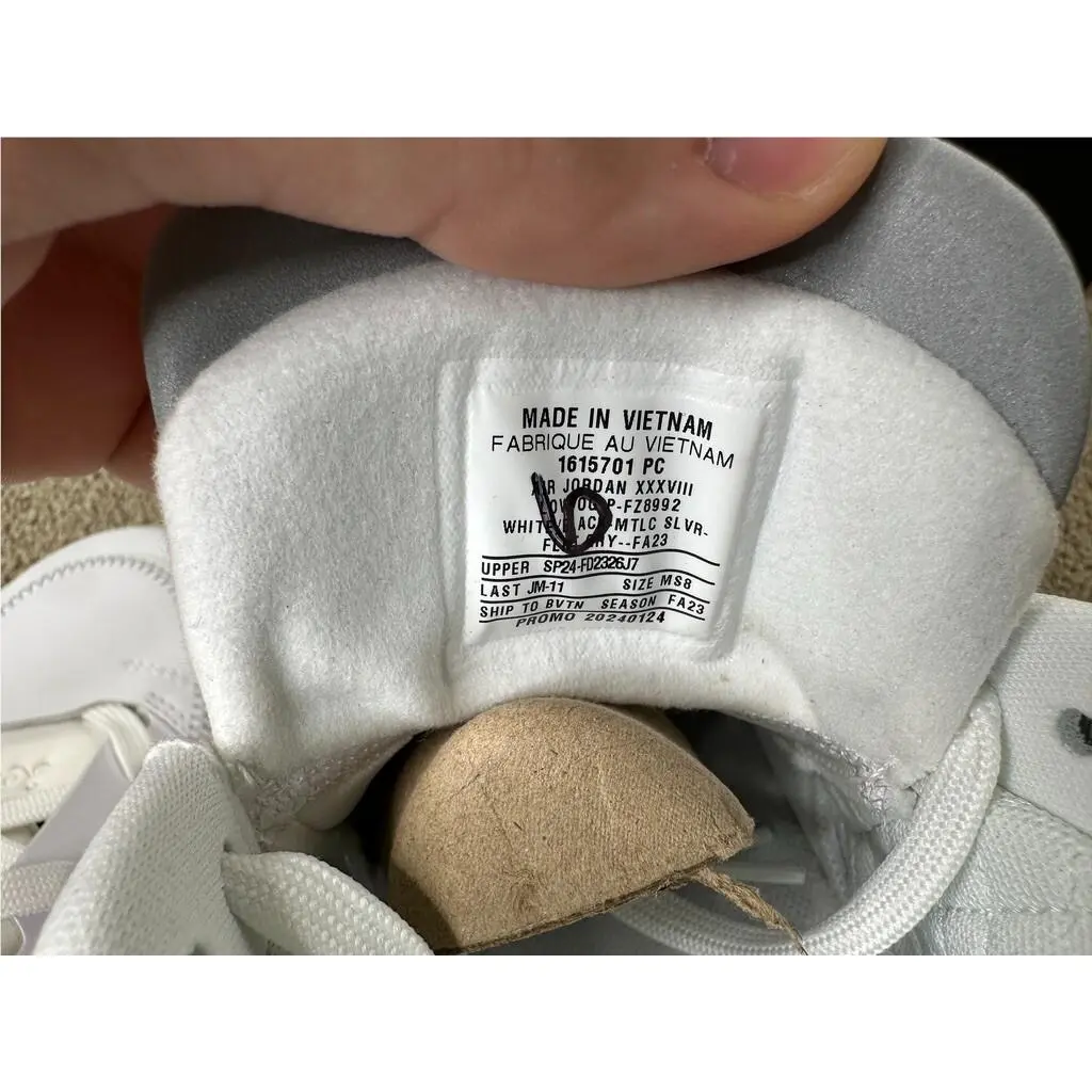 Nike shoes - Jordan 38 - White 9