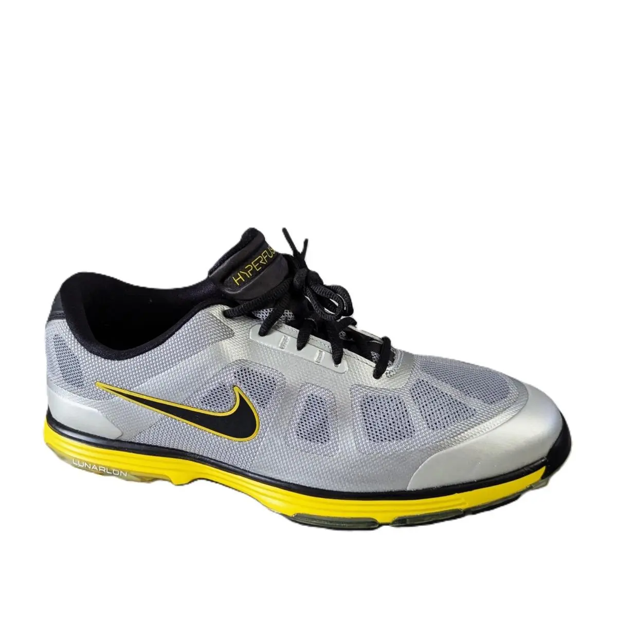 Lunar Ascend Hyperfuse Golf Shoes Mens 11 Wide Silver Black 483842-003 by Nike