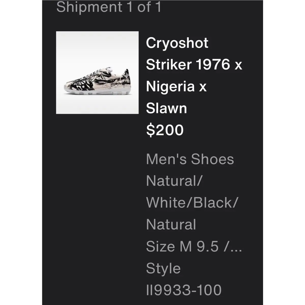 Nike shoes - Cryoshot Striker 1976 x Nigeria x Slawn - II9933-100 - Multicolor 1