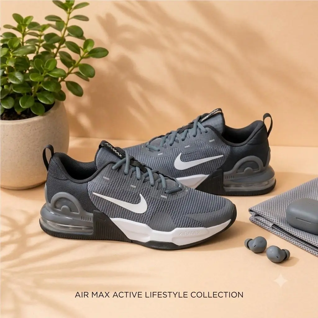 Men`s Air Max Alpha Trainer 5 Shoes Grey 7.5 US by Nike